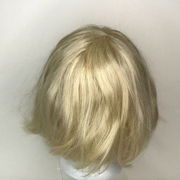 Wig Platinum Medium Blonde Bob Theater Halloween Costume Cosplay Glam Hollywood - Picture 3 of 7